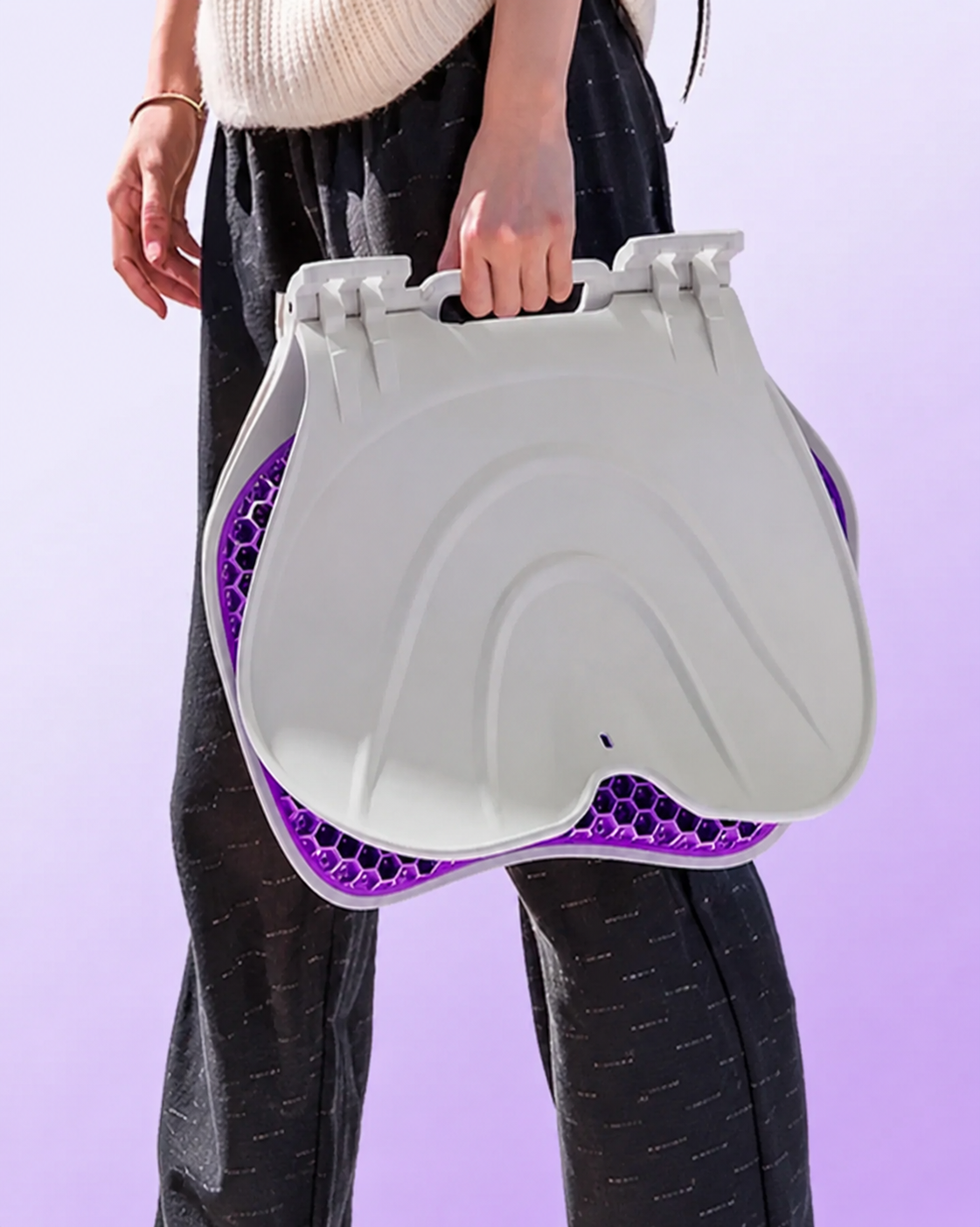 Posture Max Pro seat cushion beside its retail packaging